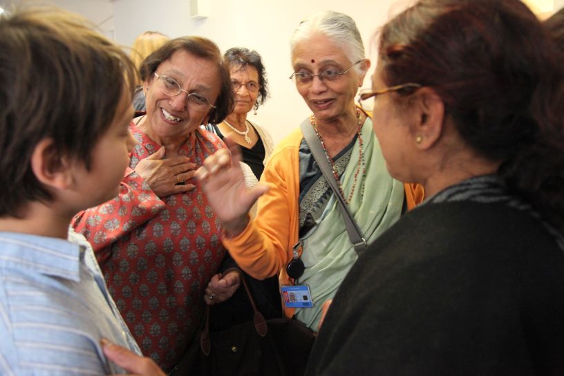 The audience with Jyoti Goel after the British Library performance